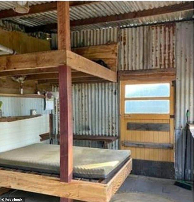 西澳玛格丽特河地区一间生锈的棚屋的租金为每周 280 美元（如图）
