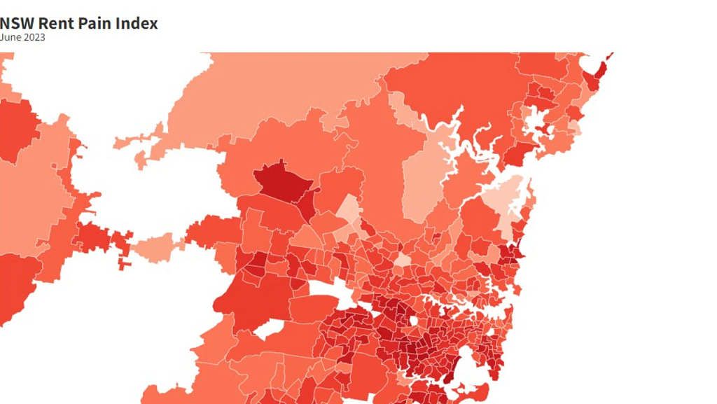 新州租赁压力地图出炉，悉尼西南区成重灾区！家庭超35%收入用于付房租（组图） - 2