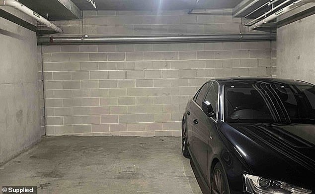 The 25-year-old said without the extra cash from the car spot (picture) covers a recent rent increase and without it she would have had to move from her apartment