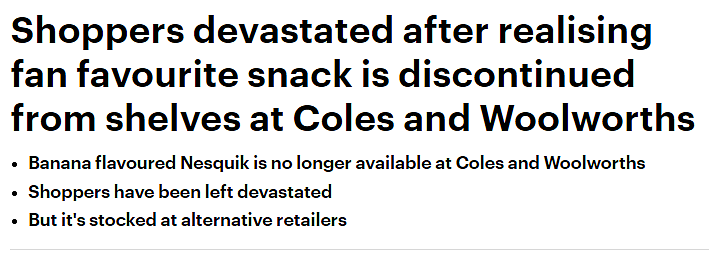 最爱的零食下架，西澳美女吐槽：Coles和Woolworths，你太让同胞失望（组图） - 1