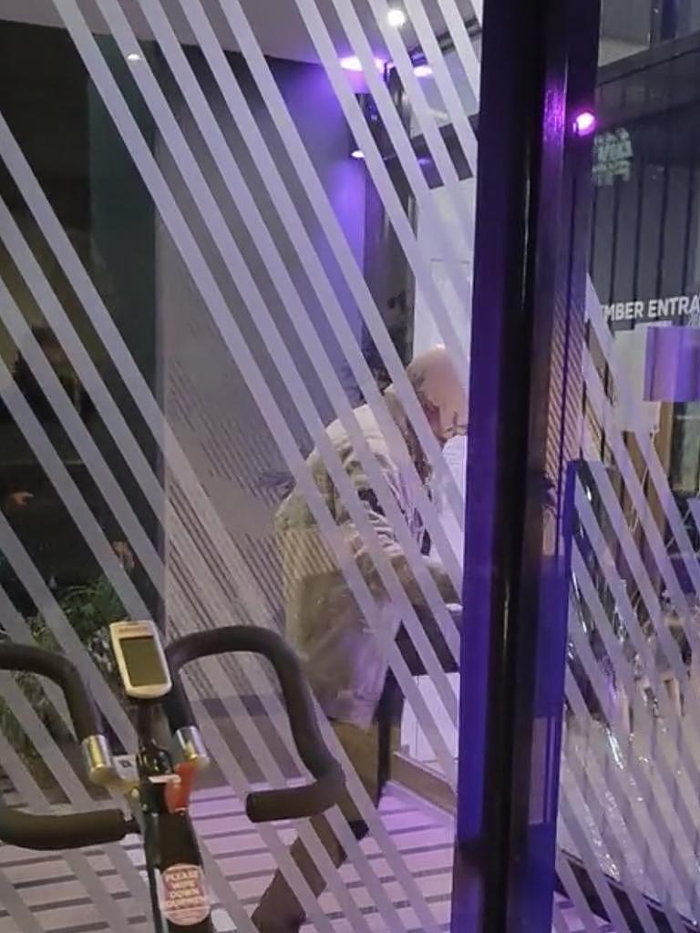 A man has been arrested for drunkenly kicking in the window at a popular gym. Picture: TikTok