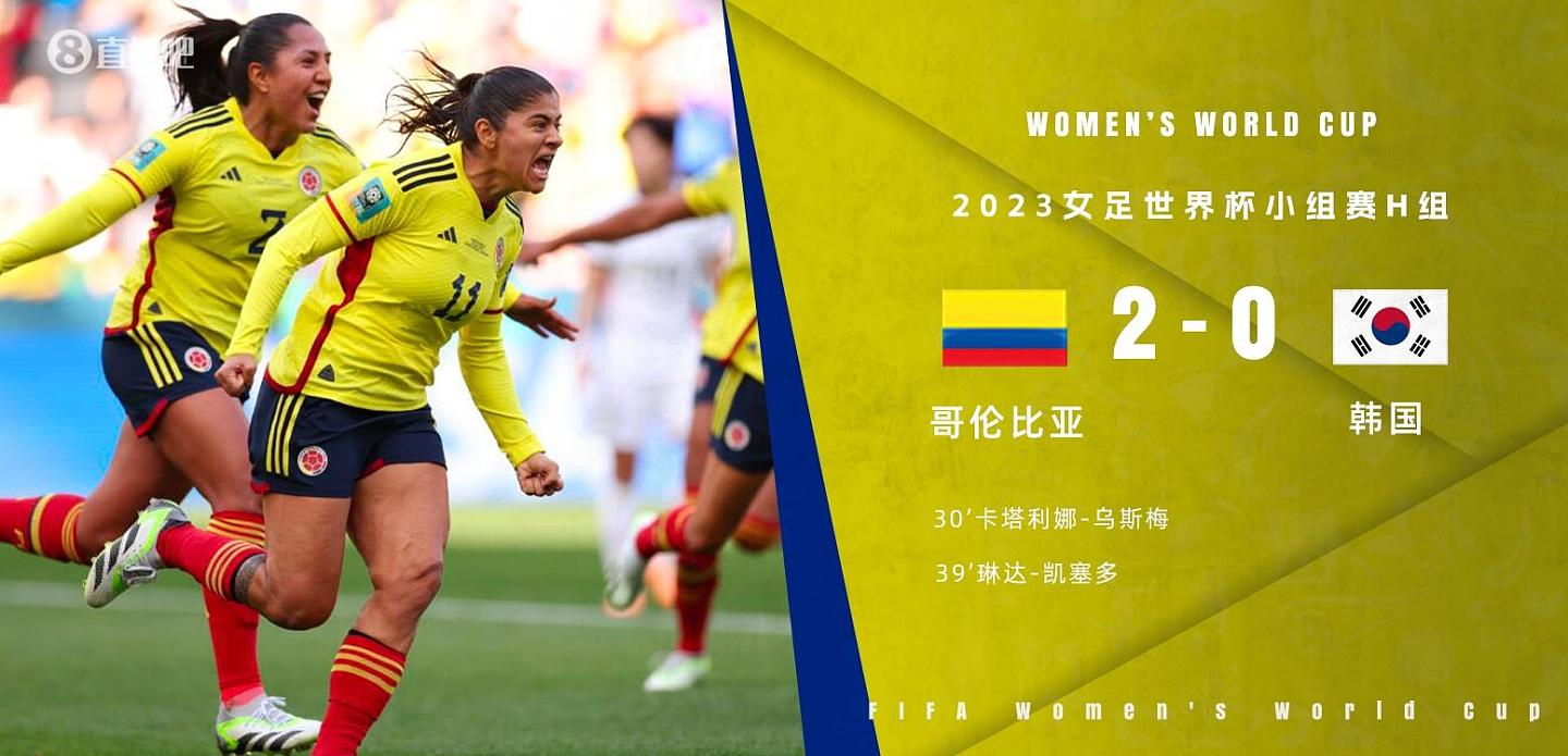 女足世界杯，哥伦比亚2-0韩国，琳达-凯塞多一条龙尹英契黄油手送礼（组图） - 1