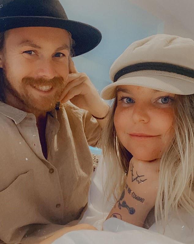 Toni Watson (better known as Tones and I) and Jason Bedford were fined after admitting to having building work done at their Frankston property without the correct permits (couple pictured together)
