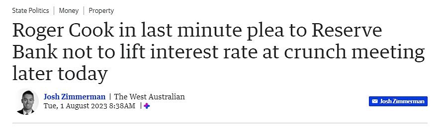 房贷压力剧增，西澳人苦不堪言！西澳州长呼吁澳联储停止加息（组图） - 1
