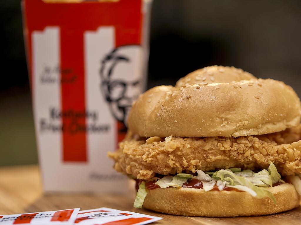KFC releases new Fiery Zinger Burger. Picture: Supplied