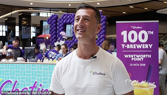 Chatime Chief Executive Carlos Antonius (pictured) said downward pressure on retail sales and growing business costs was pushing stores 'into the red'