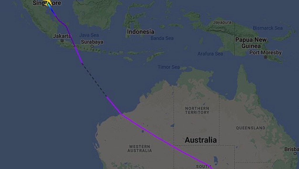 澳航新加坡飞悉尼航班突发“紧急情况”，转道阿德迫降（组图） - 2