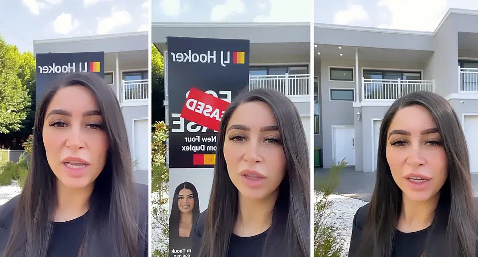 A video in which a real estate agent describes how she negotiated a $150 rental increase has been met with mixed reactions online. Source: Instagram. 