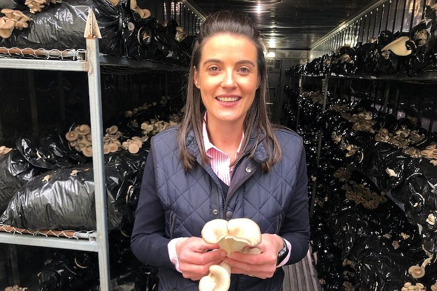 Mushroom producer Georgia Beattie