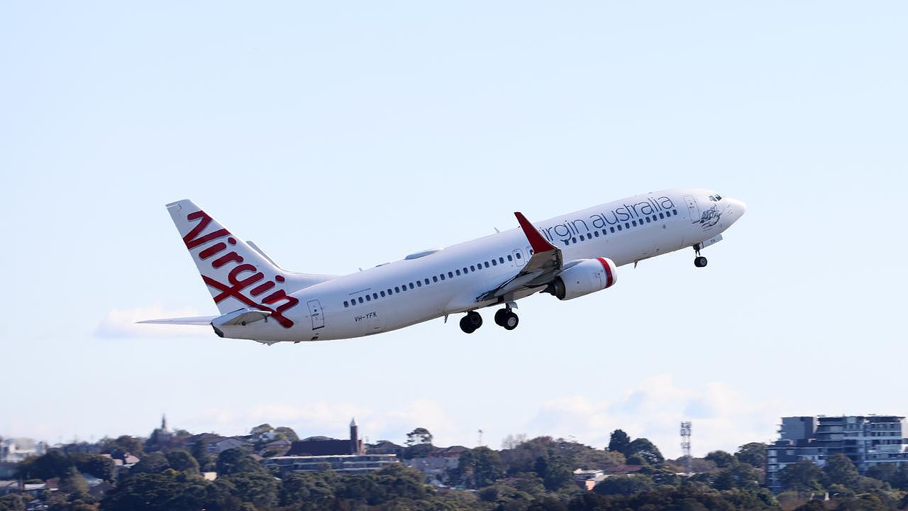 The Virgin flight put out a call for possible assistance needed in Brisbane due to the incident. Picture: NCA NewsWire / Damian Shaw