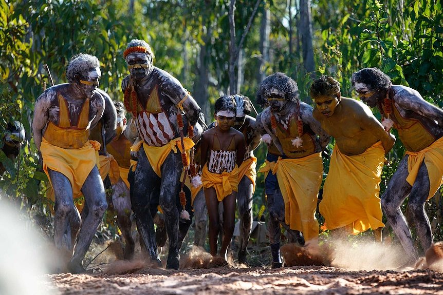 Aboriginal dancers at Garma festival 2018.
