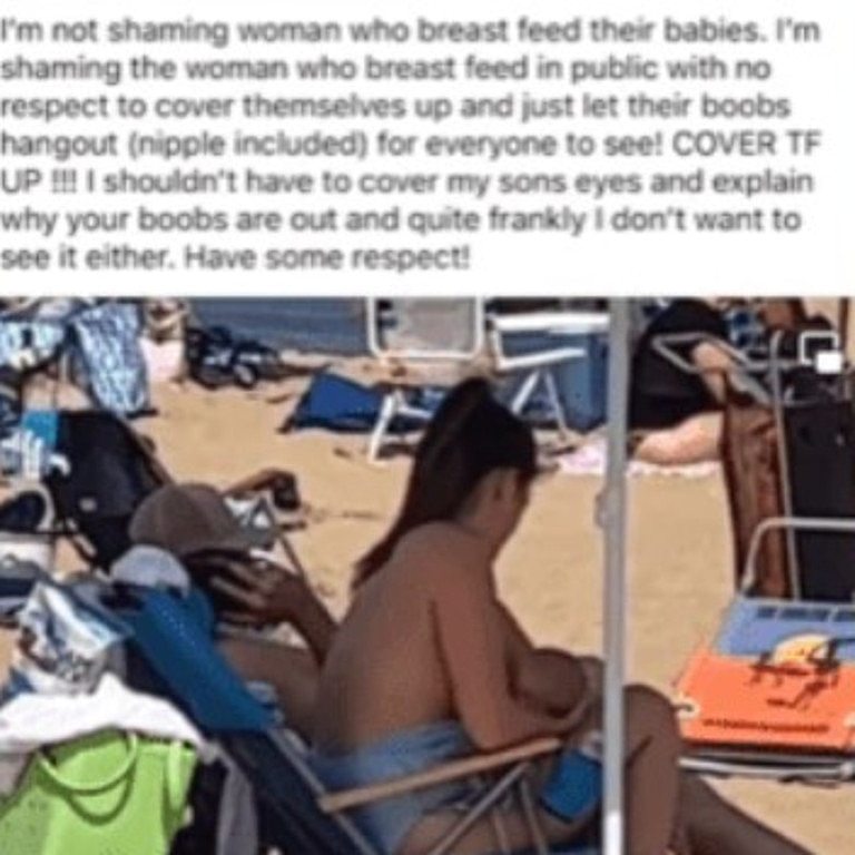 Mum furious over breastfeeding video. Picture: Facebook