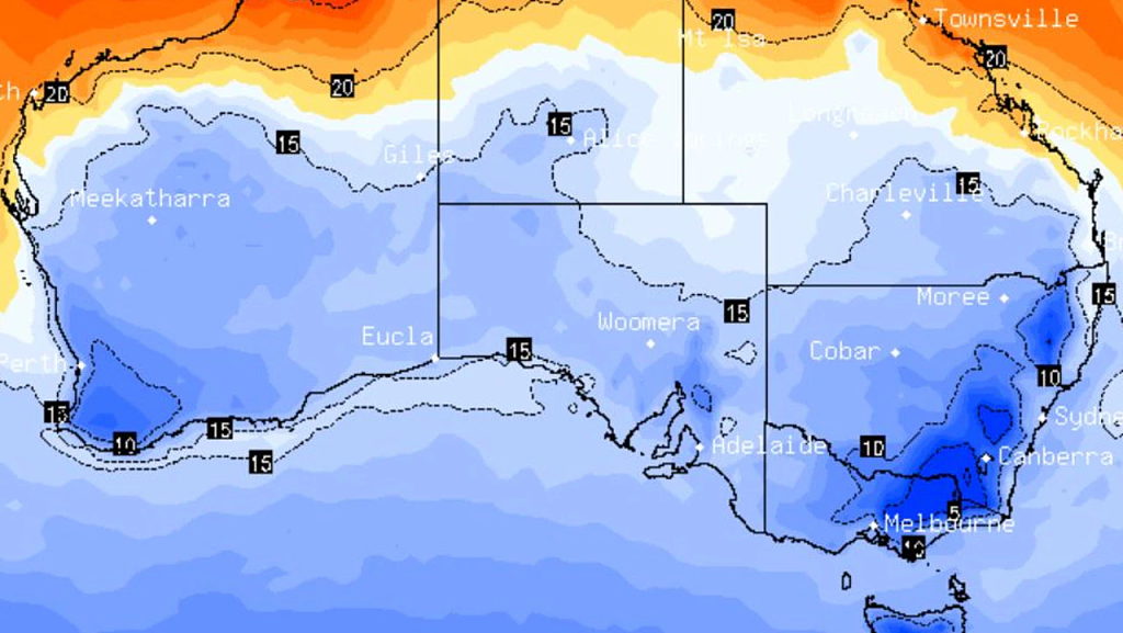 澳洲各地天气一览！极地气团来袭，新州多地或迎降雪（组图） - 4