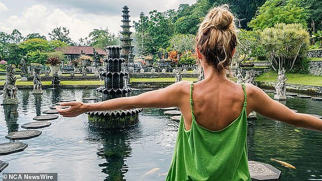 The research shows more than 50 per cent of Australians nationwide are willing to give up eating out in order to save money for travel, with 62 per cent of South Australians leading the way (stock image of Bali)