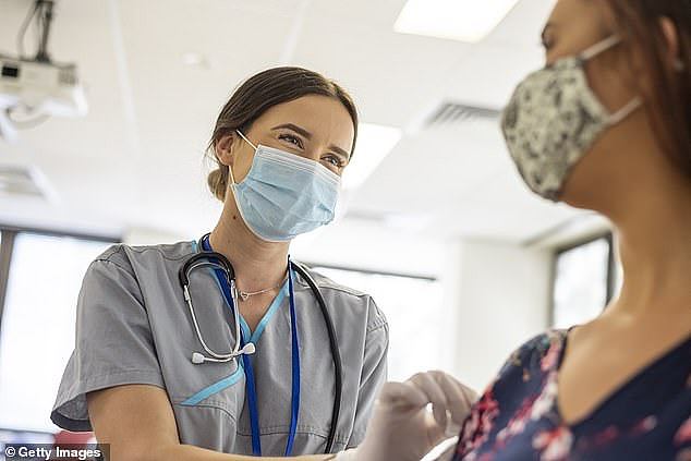 Those visiting 'high-risk settings' such as hospitals and aged-care facilities in the state are required to wear face masks to stop the spread of disease (stock image)