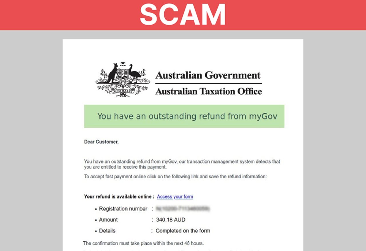 The ATO is warning taxpayers to stay vigilant as a new scam emerges. Picture: ATO