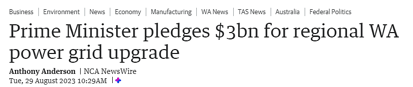 好消息！为助力西澳电网升级，联邦政府决定拨款$30亿（组图） - 1