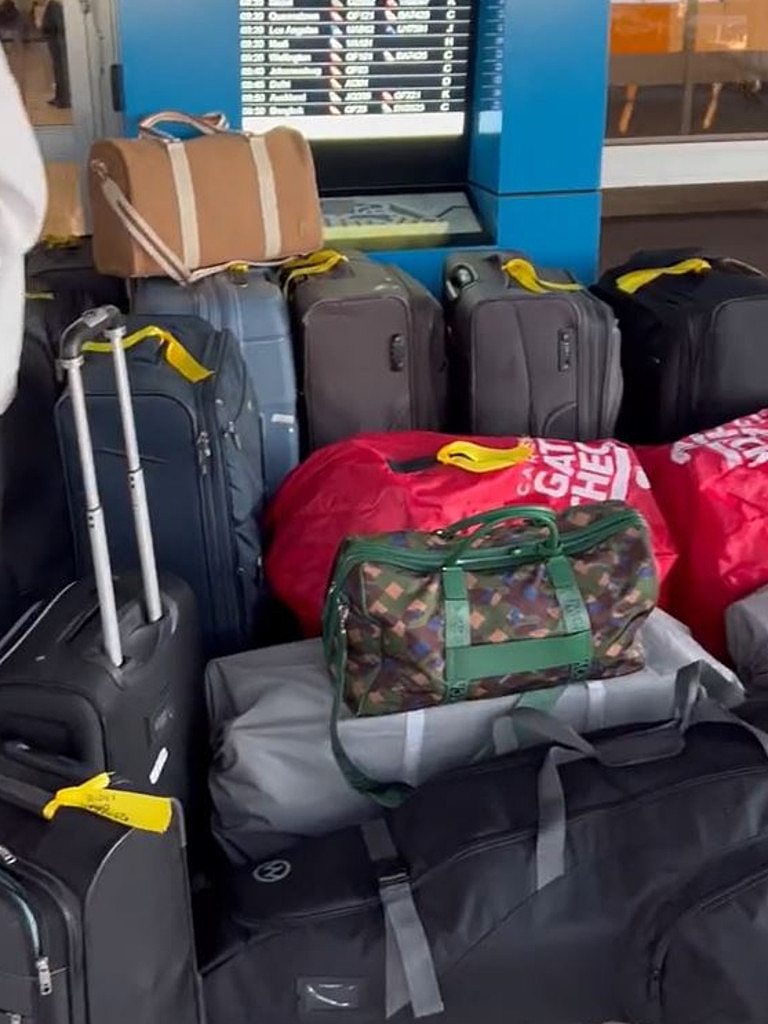 People in the comments were shocked at the amount of bags. Picture: TikTok / @joeydjia