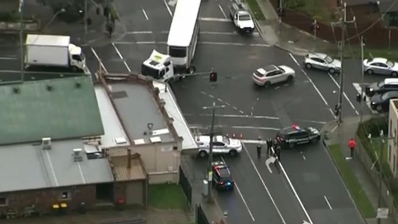 The student was allegedly bundled into the SUV by the unknown group outside Glen Eira College in southeast Melbourne on Monday afternoon. Picture: Supplied / Channel 7