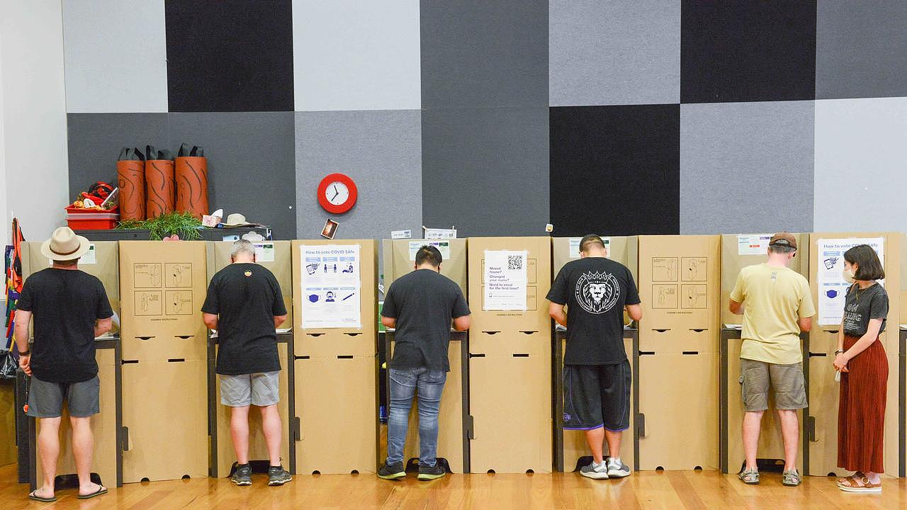 Enrolment rates have skyrocketed, with a record 97.5 per cent of eligible voters enrolled, according to the AEC. Picture: NCA NewsWire/Brenton Edwards