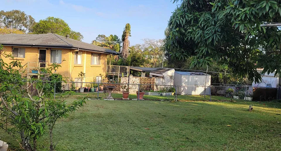 Backyard of Queensland home. 