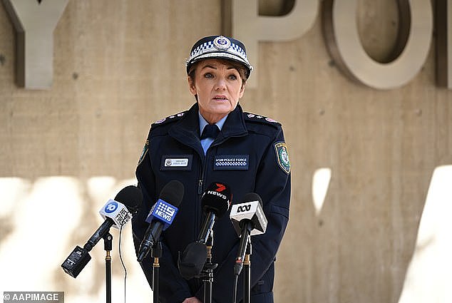 NSW Police Commissioner Karen Webb (pictured) said she was proud of the dedication and compassion of the two first responding officers and their continuing care for the family