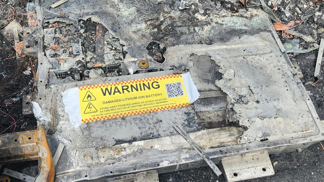 A lithium-ion battery has been identified as the cause of the fire