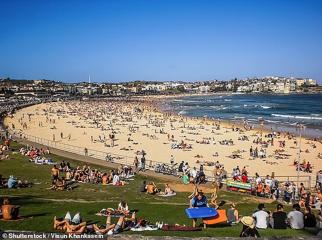 Heat records for Sydney, Melbourne and Adelaide are set to be challenged, if not broken, in the coming week as temperatures soar in Australia (pictured Bondi Beach)