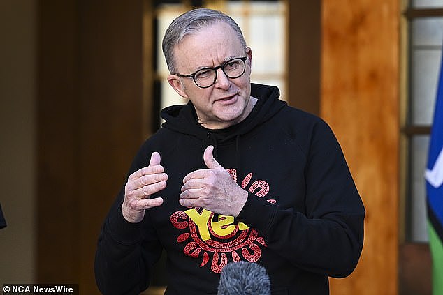 The prime minister has urged Australians to step out and vote 'yes' on the last day of parliament before the nation goes to a referendum on an Indigenous voice