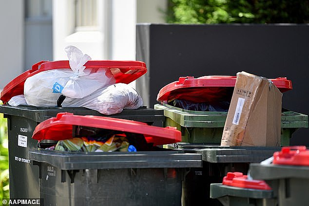 Almost 60 per cent of Victorian councils have hiked their waste charges by more than five per cent with a quarter increasing it by more than 10 per cent since July 1 (stock image)