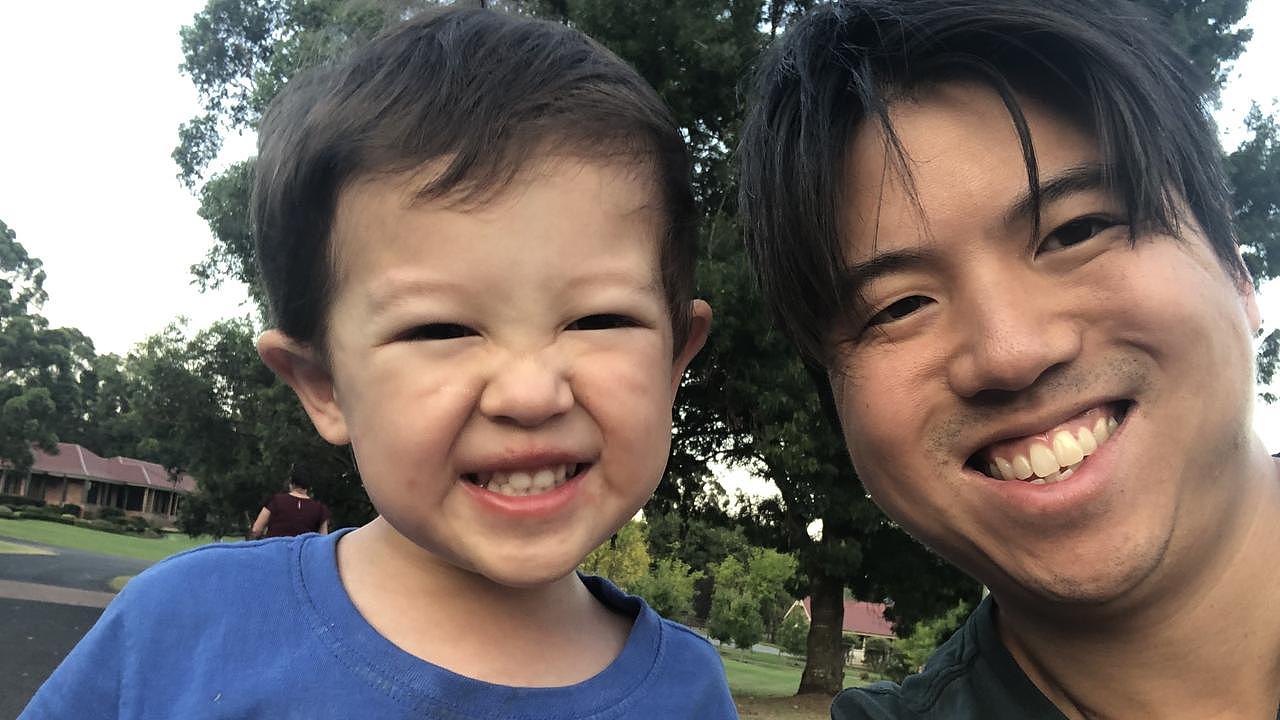 Timothy Danh-Meiklejohn with his son, Liam. Picture: Supplied.