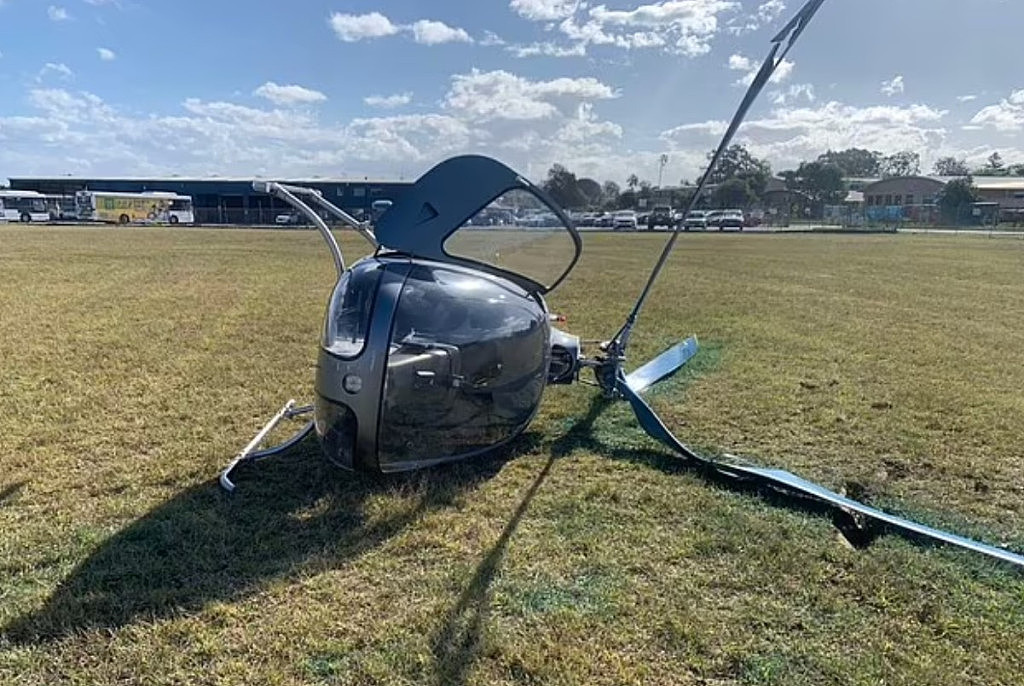 直升机在悉尼西南区坠毁！撞击地面后侧翻，机上2人毫发无损（组图） - 3