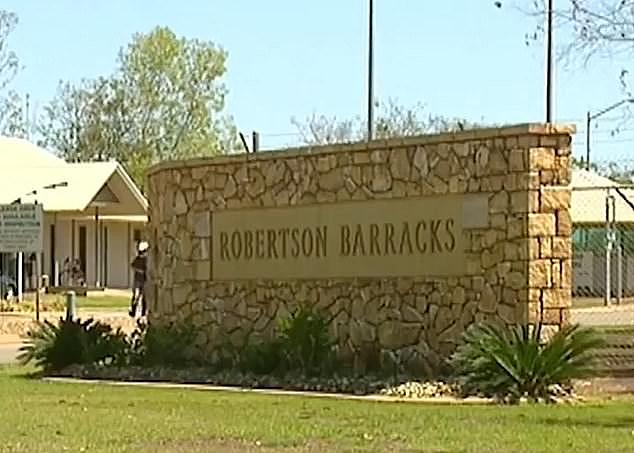 Robertson Barracks where 150 US marines are stationed has been locked down after the arrest