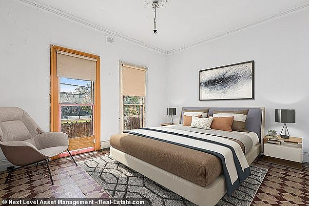 One especially questionable listing included a photo of a lavish bedroom (pictured), but Mr van den Berg couldn't even find the room where the photo was taken