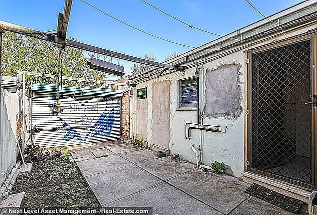 One property in Melbourne he toured had several plastered walls and graffiti on the walls which had not been cleaned off prior to the current tenants moving in