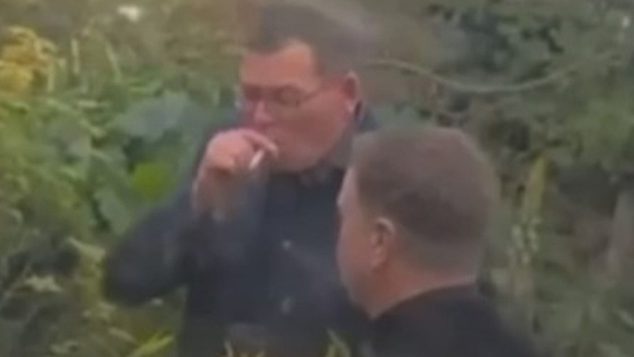 Daniel Andrews was caught out smoking just days ago. Picture: Herald Sun