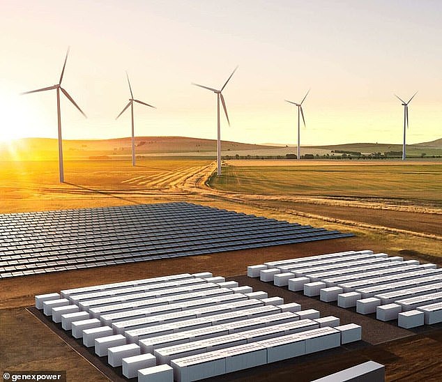 The storage facility was a project (pictured) developed by Genex Power, a renewable energy company in  Queensland, with the site the only major large scale battery system  currently operated in Queensland
