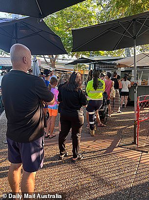 This photo was taken at 7:45am of Darwin locals and visitors lining up for Mary's Laksa at the Parap Markets. The city has been hailed as the laksa capital of Australia