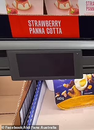 An Aldi customer said she had no idea the store had implemented digital price tags until she noticed one 'glitching'