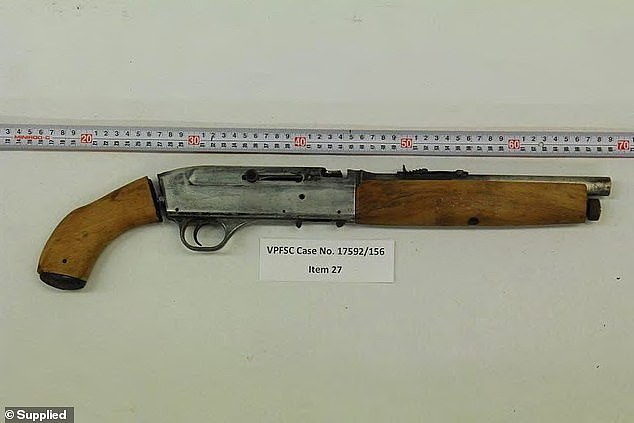 The sawn-off rifle Glen Cassidy used to murder Michael Caposiena. Biannca Edmunds' DNA was allegedly found on the gun. She would use it as a sex toy