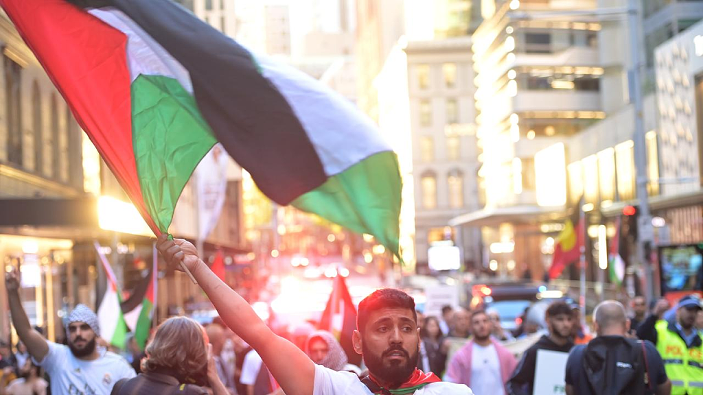 墨尔本巴勒斯坦组织今晚掀起抗议，数百人响应！警方高度警戒（组图） - 2