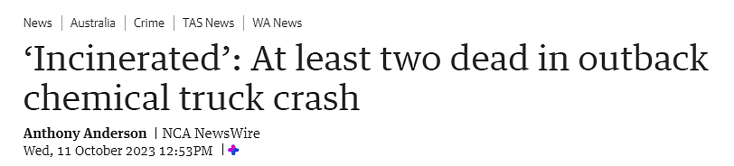 ​无人生还！西澳高速发生重大车祸，至少两人丧生，部分路段封闭，司机请绕行（图） - 1