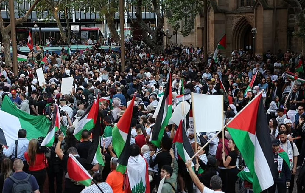 悉尼歌剧院爆发亲巴勒斯坦集会，反犹言论引发轩然大波！达顿：有签证者立即驱逐出境（组图） - 3