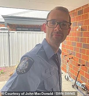 John MacDonald in his Australian police uniform