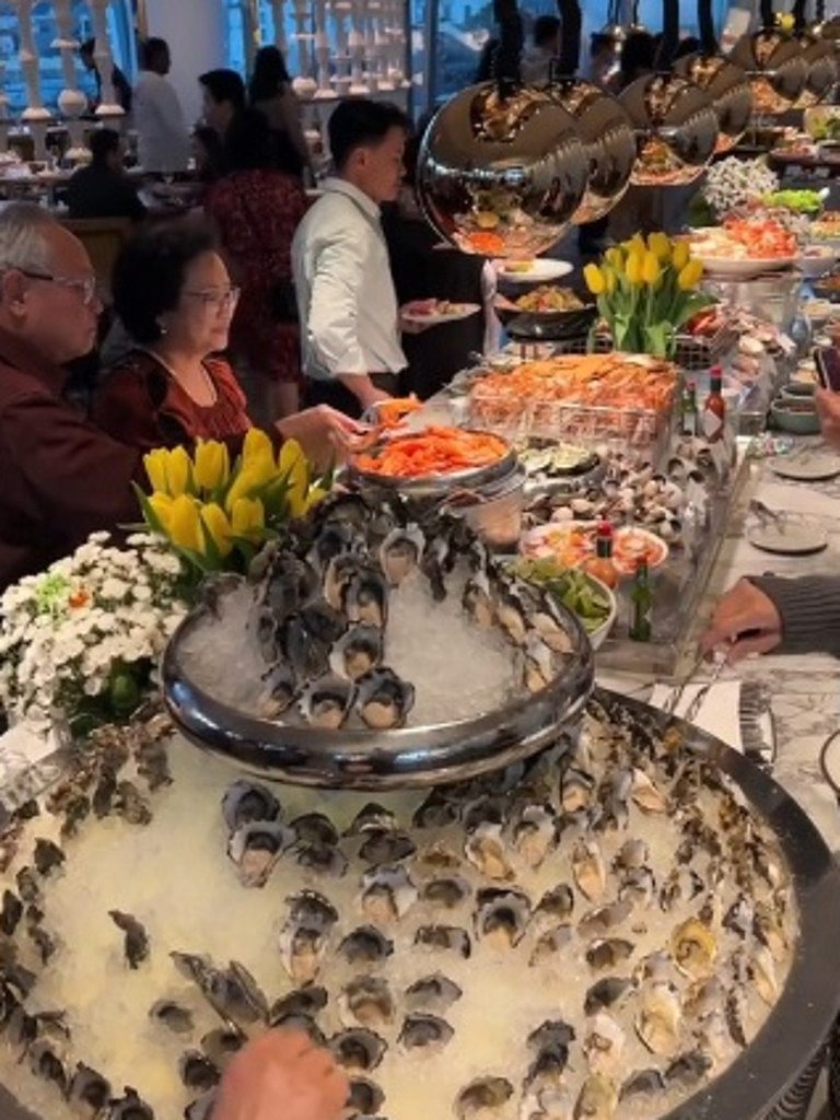 A glimpse of the seafood section. Picture: TikTok/luisawilh