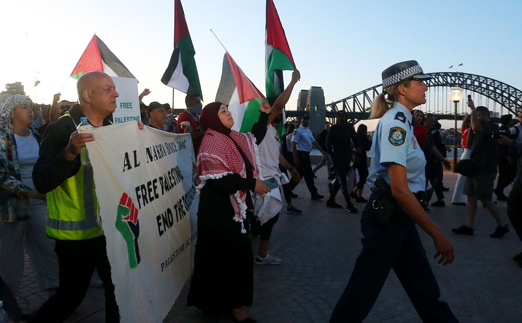 悉尼亲巴勒斯坦组织今日再次游行，大批警员将赶往现场！州长警告（组图） - 2
