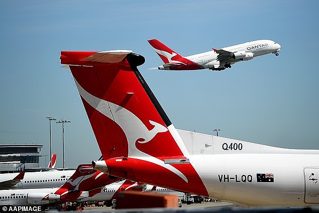 Qantas (pictured) said the error was due to a pre-payment glitch that led to several customers being overcharged for their airfare