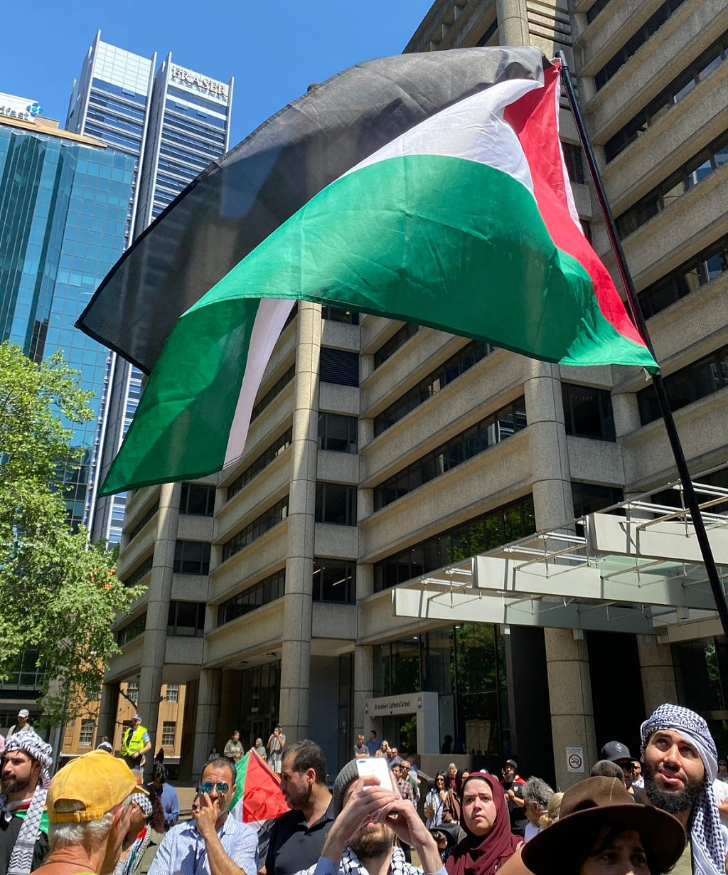 悉尼CBD再次爆发亲巴勒斯坦游行！数千示威者涌向市政厅（视频/组图） - 17