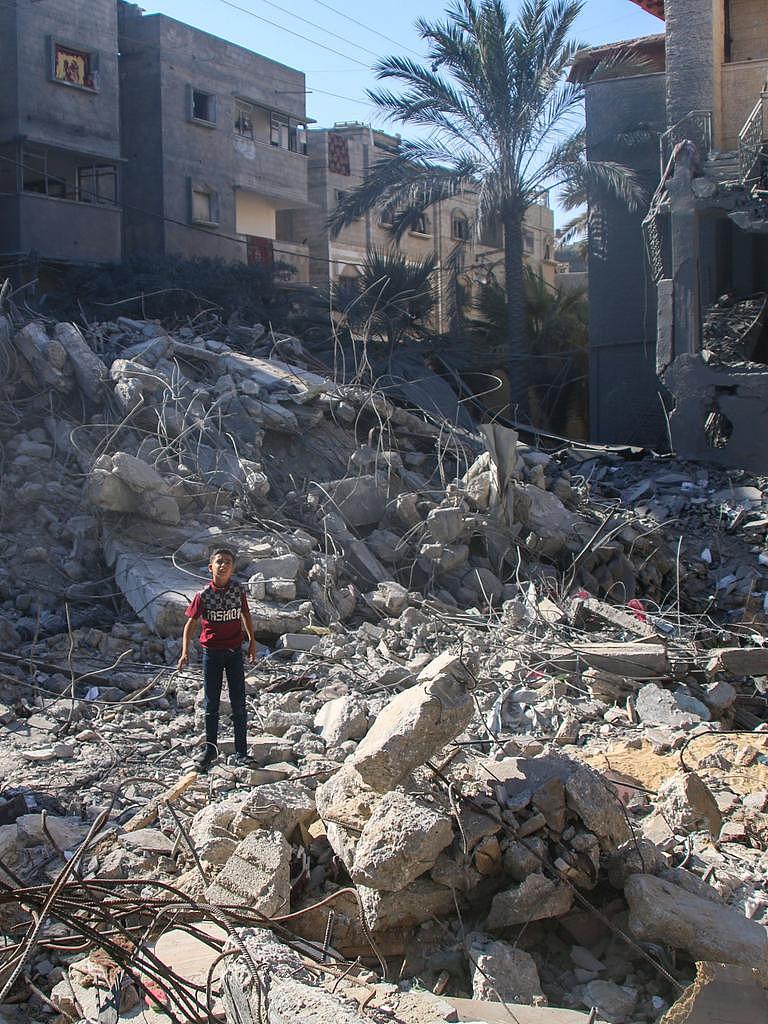 The devastated southern Gaza Strip. Picture: Getty