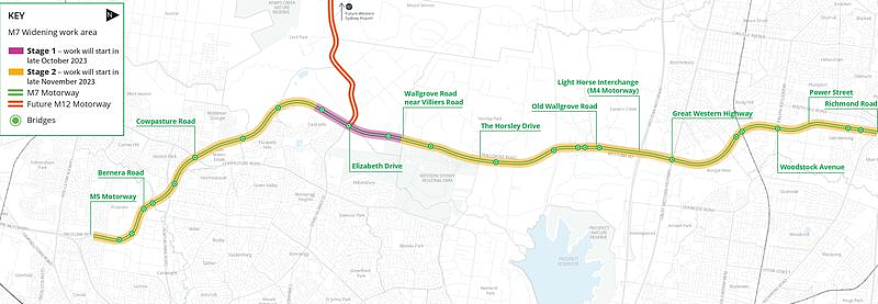 悉尼司机注意！本周起至明年年中，M7公路时速降为80公里（图） - 2
